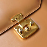 グッチ レディロック レザー 2way ハンドバッグ ショルダーバッグ キャメル - NEWSED