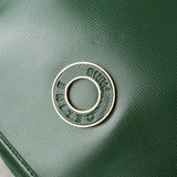 セリーヌ サークルロゴ レザー 2way ハンドバッグ ショルダーバッグ グリーン - NEWSED