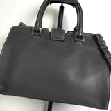 サンローラン ベイビーカバス レザー 2way ハンドバッグ ショルダーバッグ グレー - NEWSED