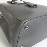 プラダ ガレリア サフィアーノレザー 2way ハンドバッグ ショルダーバッグ グレー - NEWSED