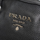 プラダ サフィアーノ レザー 2way トートバッグ ショルダーバッグ ブラック - NEWSED