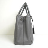 プラダ ガレリア サフィアーノレザー 2way ハンドバッグ ショルダーバッグ グレー - NEWSED