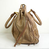 ミュウミュウ レザー 2way ハンドバッグ ショルダーバッグ ベージュ - NEWSED