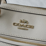コーチ ロゴ レザー 2way ハンドバッグ ショルダーバッグ ホワイト F79946 - NEWSED