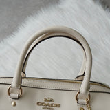 コーチ ロゴ レザー 2way ハンドバッグ ショルダーバッグ ホワイト F79946 - NEWSED