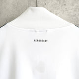 アディダス トラックジャケット ロゴ刺繍 ホワイト 2XL - NEWSED