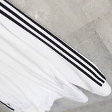 アディダス トラックジャケット ロゴ刺繍 ホワイト 2XL - NEWSED