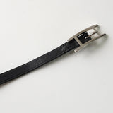 エルメス アピ3 レザー ブレスレット シルバー/ブラック 箱付き - NEWSED