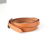 エルメス アピ3 レザー ブレスレット ブラウン シルバー - NEWSED