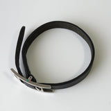 エルメス アピ3 レザー ブレスレット シルバー / ブラック - NEWSED