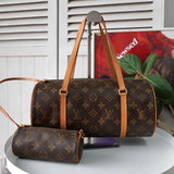 ルイ ヴィトン モノグラム パピヨン30 ハンドバッグ ミニドラムバッグ M51385 ポーチ付き - NEWSED