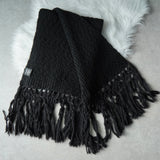 サンローラン パリ ニット フリンジ ロングマフラー