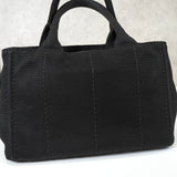 プラダ カナパ キャンバス 2way ハンドバッグ ショルダーバッグ ブラック