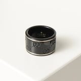 グッチ アイコンリング 指輪 リング ブラック 9号 箱付き