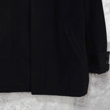 バーバリー ホースロゴ ノバチェック裏地 ダッフルコート ブラック メンズ