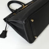 エルメス バーキン35 アルデンヌ ブラック ゴールド金具 ○W刻 - NEWSED