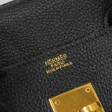 エルメス バーキン35 アルデンヌ ブラック ゴールド金具 ○W刻 - NEWSED