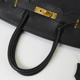 エルメス バーキン35 アルデンヌ ブラック ゴールド金具 ○W刻 - NEWSED