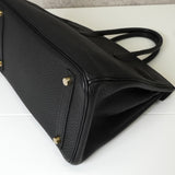 エルメス バーキン35 アルデンヌ ブラック ゴールド金具 ○W刻 - NEWSED