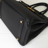 エルメス バーキン35 アルデンヌ ブラック ゴールド金具 ○W刻 - NEWSED