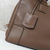 ロエベ アマソナ36 アナグラム ナッパレザー ハンドバッグ ブラウン - NEWSED