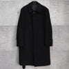ジバンシィ 4Gロゴ カシミヤ ステンカラーコート ブラック