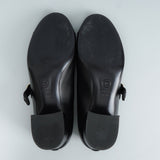 シャネル バレリーナ メリージェーン チャンキーヒール パンプス ブラック 37 1/2C / 24.0cm〜24.5cm - NEWSED