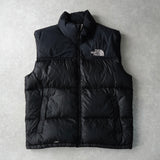 ザ ノースフェイス ヌプシ 700フィル ロゴ ダウンベスト ブラック