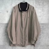 イヴ サンローラン ヴィンテージ YSLロゴ ブルゾン ベージュ メンズ