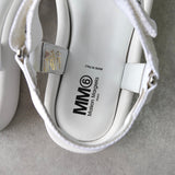 エムエムシックス メゾン マルジェラ プラットフォーム サンダル ホワイト サイズ38 / 約24.0cm - NEWSED