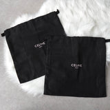 セリーヌ トリオンフ ウェッジソール レザー ブーツ 38 ブラック 保存袋 箱付き - NEWSED