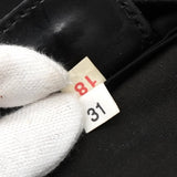 プラダ トライアングルロゴ テスート / レザー ショルダーバッグ ブラック