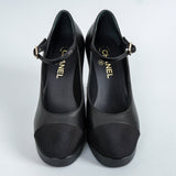 シャネル メリージェーン ココマーク プラットフォームパンプス ブラック 38C / 24.0cm〜24.5cm - NEWSED