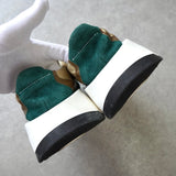 エムエムシックス メゾンマルジェラ レザー スエード 厚底 ダッドスニーカー ブルー / グレー サイズ39.5 - NEWSED