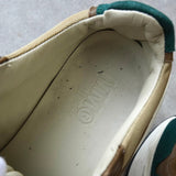 エムエムシックス メゾンマルジェラ レザー スエード 厚底 ダッドスニーカー ブルー / グレー サイズ39.5 - NEWSED