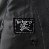 バーバリー ヴィンテージ ホースロゴ ボタン モヘア混紡 ダブル テーラドジャケット グレー