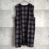 バーバリー ヴィンテージ ノバチェック襟 ウールライナー付き ステンカラーコート ネイビー メンズ