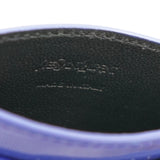 イヴ サンローラン YSLロゴ エナメル カードケース ブルー 箱付き