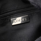 ロエベ アマソナ28 アナグラム レザー ミニボストンバッグ ハンドバッグ ブラック