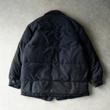 イヴサンローラン ヴィンテージ ボア襟 ダウンジャケット ネイビー