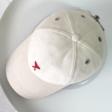 アミパリ アミ パリス ハートロゴ キャップ アイボリー