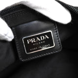 プラダ トライアングルロゴ テスート ポコノ ナイロン ショルダーバッグ ブラック
