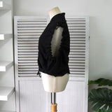 コムデギャルソン 1990年製 変形 ジッパー ベスト レディース ブラック