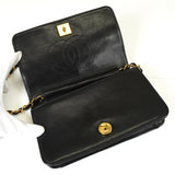 シャネル ココマーク プッシュロック マトラッセ ラムスキン 3way チェーンショルダーバッグ ブラック - NEWSED