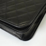 シャネル ココマーク プッシュロック マトラッセ ラムスキン 3way チェーンショルダーバッグ ブラック - NEWSED