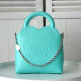 ティファニー リターン トゥ ティファニー スモール トートバッグ 3way チェーン ショルダーバッグ ハンドバッグ ティファニーブルー - NEWSED