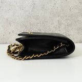 シャネル ココマーク プッシュロック マトラッセ ラムスキン 3way チェーンショルダーバッグ ブラック - NEWSED