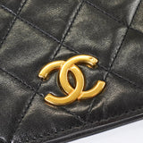 シャネル ココマーク プッシュロック マトラッセ ラムスキン 3way チェーンショルダーバッグ ブラック - NEWSED