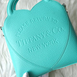 ティファニー リターン トゥ ティファニー スモール トートバッグ 3way チェーン ショルダーバッグ ハンドバッグ ティファニーブルー - NEWSED