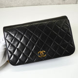 シャネル ココマーク プッシュロック マトラッセ ラムスキン 3way チェーンショルダーバッグ ブラック - NEWSED